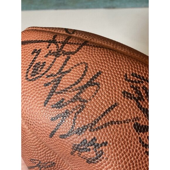 Vtg Autographed Signed Football Doesn’t Hold Air Dan Marino Tony Siragusa +more - Picture 16 of 16